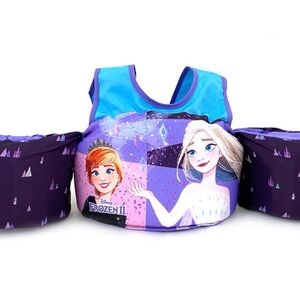 Disney Frozen II Kids Swim Vest - Purple and Blue PaddlePals